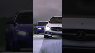 Crazy BMW M3 vs Mercedes C63s [upl. by Whallon]