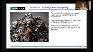 Case Study OneCharge Forklift Lithium Battery Repurposed for Solar [upl. by Eellek]