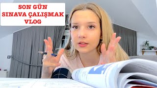 Sınava Bir Gün Kala Vlog Ecrin Su Çoban [upl. by Attenaej]