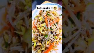 This Korean beansprouts salad is so good and surprisingly so easy to make shorts [upl. by Dore]