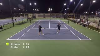 35 div  Nissan Titans vs Alpha Mavericks 10012024  Guam tennis [upl. by Chew]