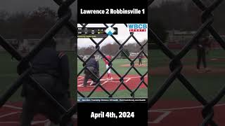 High School Baseball  Robbinsville Ravens at Lawrence Cardinals 4424 [upl. by Nnylodnewg]