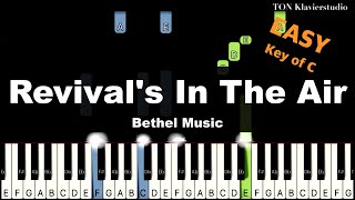 Bethel Music  Revivals in The Air Key of C  EASY Piano Cover Tutorial [upl. by Neu]