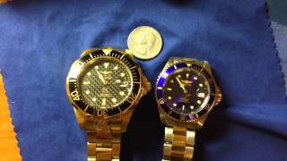 Invicta Grand Diver and Invicta Pro Diver Quick Comparison [upl. by Airemahs]