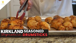 Kirkland Signature Garlic Pepper Seasoned Drumsticks  Chef Dawg [upl. by Mutz]