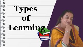 Types of Learning BEd  MEd  DElEd Englishहिन्दी [upl. by Nodla]