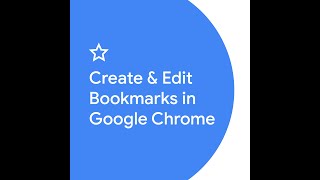 Create and Edit Bookmarks in Google Chrome [upl. by Madison]