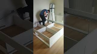 Montage rapide lit BRIMNES Ikea 160x200 avec rangement [upl. by Castra]