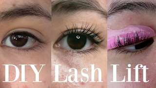 Lash Lift DIY Eyelash Perm at Home [upl. by Emsmus]