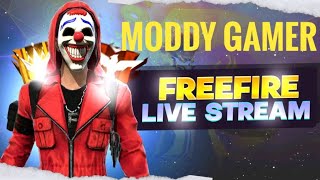 🔴LIVE FREE FIRE RANK PUSH UP 🔥🔥  MODDY GAMER👍 WITH RANDAM PLAYER [upl. by Frulla]