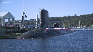 US Navy Fleet adds new multibilliondollar submarine to fleet [upl. by Jevon]