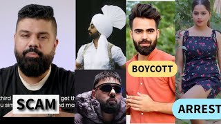 DILJIT DOSANJH COLLABORATION WITH BADSHAH VISTARA BOYCOTT GINNI PANDEY ARREST  SCAM 200 CR IGYAAN [upl. by Umeko444]