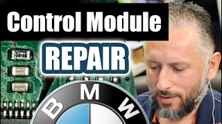 BMW Module Repair Replacing a 144pin Rom chip with Conformal Coating [upl. by Lasley]