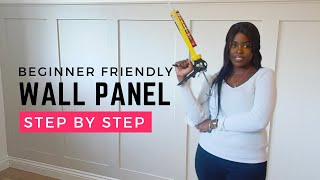 Reno VLOG 5  EASY DIY WALL PANELLING  STEP BY STEP GUIDE  Nadine N [upl. by Rabka]