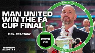 FULL REACTION Manchester United WINS the FA Cup Final 🏆 Erik ten Hags last match with UTD 🤔 [upl. by Walsh]