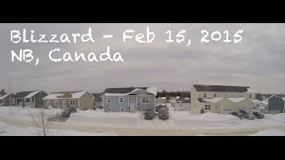 Blizzard Feb 15 2015  NB Canada [upl. by Debee]