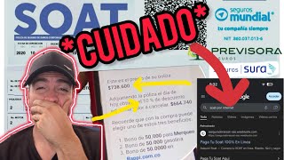 ‼️INTENTAN ESTAFARME CON SOAT POR INTERNET 🛜 ASÍ TE ENGAÑAN‼️🇨🇴🇨🇴 [upl. by Stephanie]