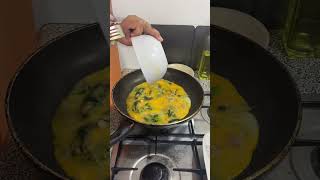 Ham onion spinach cheese omelette shorts [upl. by Penthea]