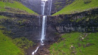 RoadTrip Faroe Islands  Streymoy  Fossá Waterfall  Drone  20240809 [upl. by Granville67]