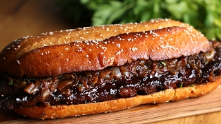 Giant BBQ Rib Sandwich to Feed a Crowd [upl. by Burrow]