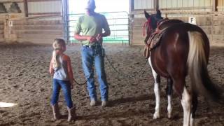 How to Yield the Hindquarters  Basic Horsemanship Training [upl. by Rivy327]