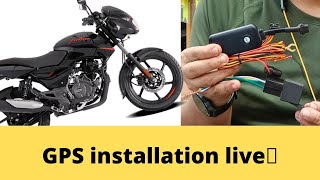 GPS INSTALLATION LIVE PULSAR BAJAJ PULSAR BS6 GPS INSTALLATION LIVE VIDEO [upl. by Ahsenak]