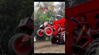 Mahindra tractor stunt farmer farming modified stunt youtube automobile tractorstunt [upl. by Ahsimik]