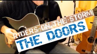 Riders on the storm The Doors  Melody arranged for easy guitar Facebook Lesson [upl. by Fulvi]