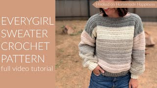 How to Crochet the Everygirl Sweater [upl. by Sirtimed]