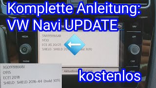 Anleitung VW Navi Update 202021 kostenlos in deutsch  Discover Media für Composition Media [upl. by Ainar]