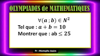 Olympiades de mathématiques  Math Olympiade  Olympiades mathématiques [upl. by Yurt]