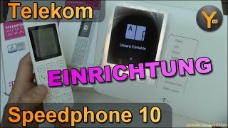 Einrichtung Konfiguration amp Bedienung Telekom Speedphone 10 am Speedport Router W724V [upl. by Silado]