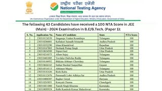 JEEMain  View Result 2024 [upl. by Mayor682]