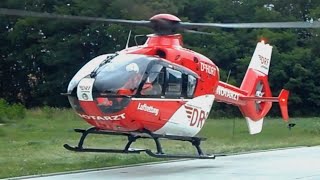 Rettungshubschrauber Christoph 38 Dresden DHDRT Start am LRZ Bad Saarow [upl. by Pauwles]