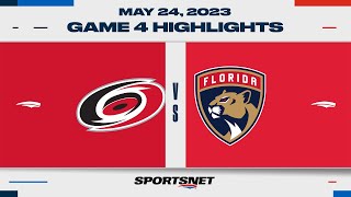 NHL Eastern Conference Final Game 4 Highlights  Hurricanes vs Panthers  May 24 2023 [upl. by Ahsirk]