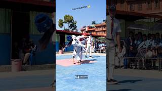 42kg Diya vs Krijma in Bhaktapur District Level Taekwondo Championship Game taekwondofightinggame [upl. by Linetta]