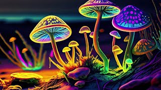 Psytrance Mix 2023  Psilocybin Trance Music  Magic Mushrooms AI Graphic Visuals [upl. by Enoek]