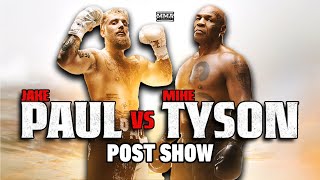 Paul vs Tyson PostFight Show  Reaction To Jake Pauls Win Over Mike Tyson Netflix Boxing Debut [upl. by Hunsinger]