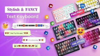 Stylish Keyboard Fonts Themes [upl. by Ahsinad]