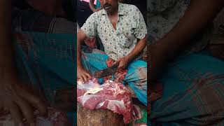 Amazing Ox Meat Cutting Skill By Skillful Butcher In a Village shorts reels best food [upl. by Crooks]