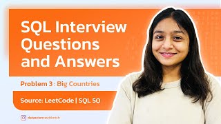 SQL Interview Questions and Answers Series  LeetCode  3 Big Countries Easy [upl. by English82]