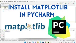 How To Install Matplotlib In PyCharm [upl. by Zumstein]