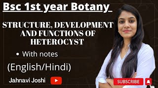 Structure Development and Functions of Heterocyst Notes 📝 Bsc 1st year Botany [upl. by Anrak51]