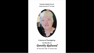 Thanksgiving for Dorothy Redwood 4th November 2022 [upl. by Urquhart618]