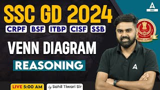 SSC GD 2024  SSC GD Reasoning Class By Sahil Tiwari  SSC GD Reasoning Venn Diagram [upl. by Nnaillek]