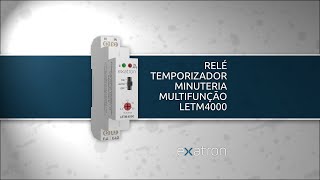 Relé Temporizador Minuteria Multifunção Exatron  LETM4000 [upl. by Narbig654]