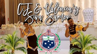 CJ amp Valencia’s Siva Samoa 🇼🇸 at Frank amp Theresa’s Wedding [upl. by Ezara]