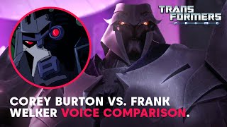 Audio Clips Of Corey Burton Vs Frank Welker Voicing Megatron  Transformers Voice Comparison [upl. by Ilellan]