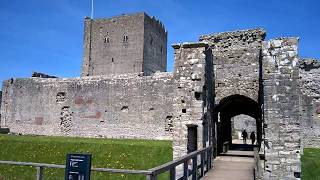 Portchester Castle  Medieval Castle and Roman Saxon Shore Fort [upl. by Anialed521]