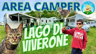 AREA SOSTA CAMPER con Spiaggia 🏖 LAGO DI VIVERONE  ITALIA 🇮🇹 [upl. by Vivien]